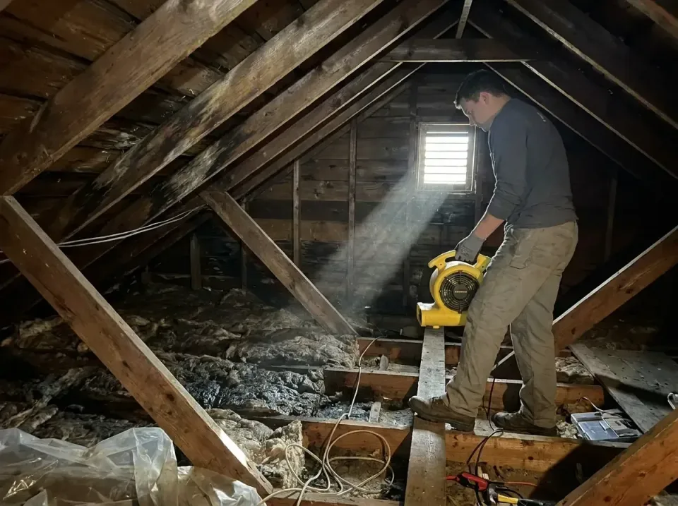 attic-water-damage-drying-proc-007 — frequently asked questions, Emergency Water Extraction & 24/7 Flood Response in Moore H…